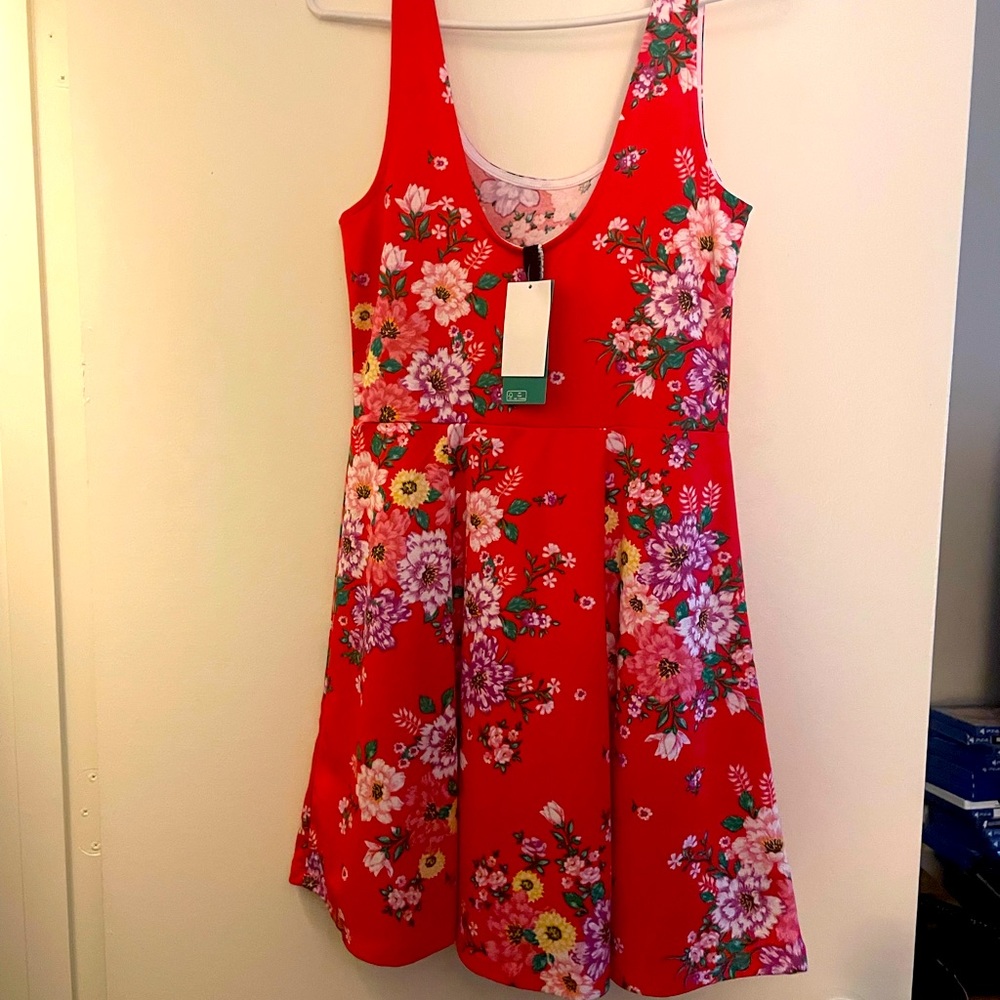 Red floral dress. It’s brand new with the tags. It’s from H&M
